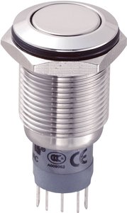 Przycisk wandaloodporny chwilowy TRU COMPONENTS LAS2GQF-11/S/P, 1 x wł/(wł), 1 szt.