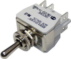 Przełącznik dźwigienkowy APEM 647H/2 647H/2, 2 x (wł)/wył/(wł), 250 V/AC, 10 A, 1 szt.
