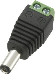 Złącza niskonapięciowe męskie, proste 5,5 mm 2.1 mm DC14-M 1 szt.