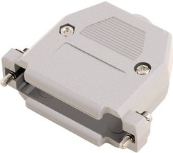 Obudowa do złącza D-SUB 15 pin Encitech 2360-0102-12, tworzywo sztuczne UL, szary