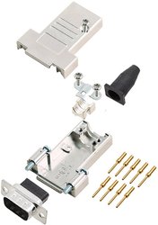 Złącze męskie D-Sub encitech 6355-0089-01, styki: 9, 180 °, 1 szt.