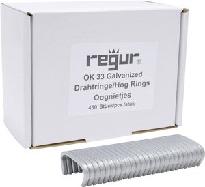 Oczka ocynkowane Regur OK 33  450 szt.  Regur  60721  Wymiary (D x S) 35 mm x 95 mm