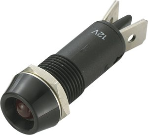 Lampka sygnalizacyjna LED TRU COMPONENTS TC-R9-88L-01-BR 1587986, 350 mcd, 12 V/DC, 10 mm