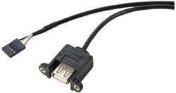 Renkforce  Kabel USB  USB 2.0  Złącze męskie 4 pin., Złącze żeńskie USB-A Kabel USB Renkforce RF-5719748, USB 2.0, Złącze męskie 4 pin., Złącze żeńskie USB-A, 0.60 m