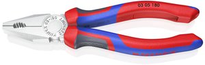 Kombinerki Knipex 03 05 180, 180 mm, 60 HRC, do warsztatu