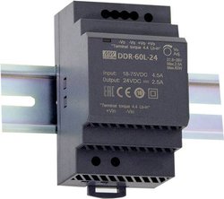 Przetwornik DC/DC na szynę DIN Mean Well DDR-60G-5 DDR-60G-5  5 V/DC 10.8 A 54 W Ilość wyjść:1 x