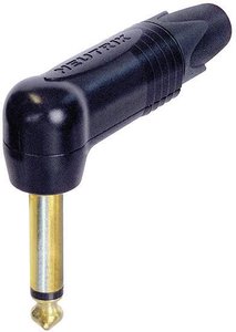 Złącze męskie jack 6,35 mm NP2RX-B Neutrik NP2RX-B złącze męskie kątowe Ilość styków: 2 mono czarny 1 szt.