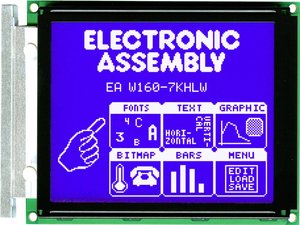 Wyświetlacz LCD DISPLAY VISIONS EAW160-7KHLWTP    (S x W x G) 129 x 102 x 19.2 mm