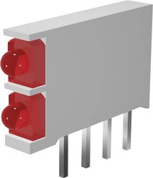 Moduł LED 2x czerwony, żółty (D x S x W) 15.5 x 2.5 x 12 mm Signal Construct DBI01301 DBI01301