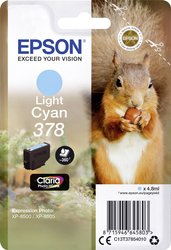 Tusz do drukarek atramentowych Epson T3785, 378  Jasny cyjan