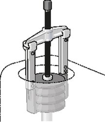 1.06/AS - GEDORE - zestaw ściągaczy z 6 haków 130x100/200/250 mm Ściągacz Gedore 8001710 130 mm-250 mm