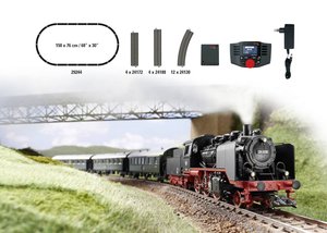 Lokomotywa parowa Märklin 29244 Zestaw startowy cyfrowej linii rozgałęźnej H0 z DB klasy 24