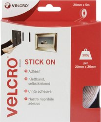Taśma rzepowa VELCRO® VEL-EC60216 VEL-EC60216, (D x S) 5000 mm x 20 mm, 5 m