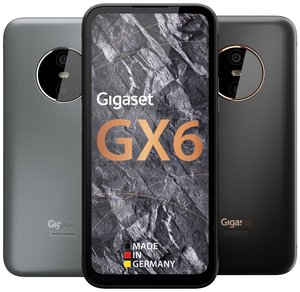 Gigaset GX6 Outdoor Smartphone 5G - pyłoszczelny i wodoodporny IP68 - 128GB+6GB RAM - Aparat 50MP - szybkie ładowanie - Android 12, Titanium Grey Gigaset GX6 Smartfon LTE Outdoor  128 GB 16.8 cm (6.6 cal) tytanowy, szary Android™ 12 potrójne gniazdo