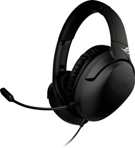 Słuchawki do grania ASUS ROG Strix go (USB-C, AI Noise mikrofon, lekki system redukcji szumów, kompatybilny z komputerem PC, Mac, Nintendo Switch, Telefony komórkowe i PS5), czarne Zestaw słuchawkowy Over Ear Asus ROG Strix Go 90YH02Q1-B2UA00 Stereo czarn
