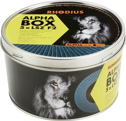 Ściernica lamelkowa RHODIUS LSZ F2 BOX 125 x 22,23 mm K80 INOX wygięta Tarcza lamelkowa Rhodius LSZ F2 BOX 209317 Średnica 125 mm 5 szt.