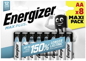 Baterie AA Energizer Max Plus E303322300, 1.5 V, alkaliczno-manganowe, 8 szt.