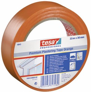Taśma maskująca tynkarska Premium, TESA 4843-04-02 33 m x 30 mm
