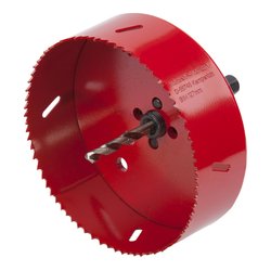 1 otwornica BIM ø127 z chwytem sześciokątnym i wiertłem Otwornica Wolfcraft 5495000 1 szt.