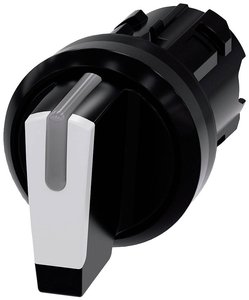 Przełącznik Siemens 3SU1002-2BM60-0AA0 pierścień przedni z tworzywa sztucznego czarny, biały 2 x 45 °  1 szt.