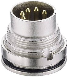 Złącze męskie okrągłe DIN 0315 03 Lumberg 0315 03 złącze męskie do wbudowania pionowego Ilość styków: 3  srebrny 1 szt.