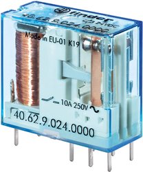 Przekaźnik drukowany Finder 40.62.9.024.4000 40.62.9.024.4000, monostabilny, 1 cewka, 400 V/AC, 10 A, 1 szt.