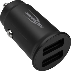 Ansmann InCar Charger CC212 Ładowarka USB 12 W samochód osobowy, samochód ciężarowy Maksymalne natężenie wyjściowe 2400 mA Ilość wyjść: 2 x złącze żeńskie USB-A 2.0