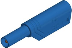 Wtyk lamelkowy izolowany SKS Hirschmann LAS S WS 4mm, niebeski