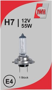 Żarówka samochodowa H7 IWH, PX26d, 55 W, 12 V, 1 szt.