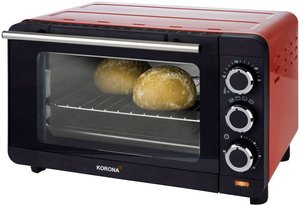 Piekarnik tostowy Korona 57005, 14-litrowy mini piekarnik w kolorze czerwonym Piekarnik elektryczny Korona Toastofen