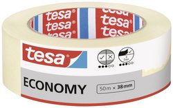 taśma malarska tesa ECONOMY — uniwersalna taśma klejąca do prac malarskich bez użycia rozpuszczalników — można ją usunąć bez pozostałości do 4 dni po użyciu, 50 mx 38 mm Taśma malarska tesa  05279-00000-02 Economy (D x S) 50 m x 38 mm 50 m 1 szt.
