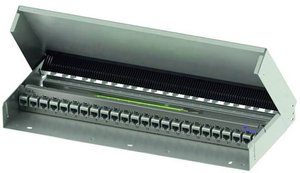 MPD24 AMJ/UMJ zawiera zacisk kabla, 24 porty, biały Patchpanel Telegärtner H02025A0260, 24 Porty