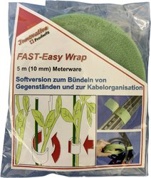 Taśma rzepowa do roślin i ogrodu element z pętelkami i haczykami (D x S) 5000 mm x 10 mm zielony FASTECH® 701-322-Bag 5 m