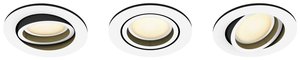 Reflektor sufitowy LED Philips Lighting Hue White Amb. Milliskin Einbauspot 3 flg. weiß 3x350lm inkl. Dimmschalter Hue 871951434284200 15 W