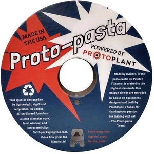Filament do drukarek 3D PLA magnetyczny Proto-Pasta FEP12805, Średnica filamentu: 2.85 mm, 500 g, szary