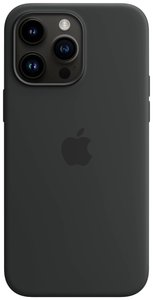 Apple Silicon Case MagSafe Case Apple iPhone 14 Pro Max czarny Ładowarka indukcyjna, Odporny na wstrząsy
