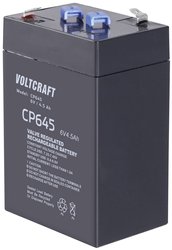 Akumulator ołowiowy VOLTCRAFT CE6V/4,5Ah VC-12713940, AGM, 6 V, 4.5 Ah