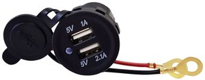 Wbudowane gniazdo USB w samochodzie HP Autozubehör 20516 Obciążalność prądu maks.: 3.1 A 12 - 5 V, 24 - 5 V