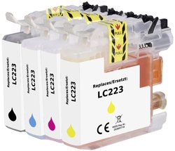 Renkforce Tusz Zamiennik Brother LC-223BK, LC-223C, LC-223M, LC223Y Czarny, Cyjan, Magenta, Żółty  atrament Renkforce RF-5655920, 1 szt.