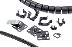 Podstawa samoprzylepna do wiązki kabli 38x38 mm, PA66HIRHS, czarny Cokół HellermannTyton HWBASEA-PA66HIRHS-BK 161-64013, 1 szt.