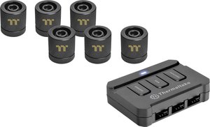 Moduł sterujący chłodzenia wodnego Thermaltake Pacific RGB G1/4 PETG Tube 16mm OD 12mm ID (6 Pack Fittings)
