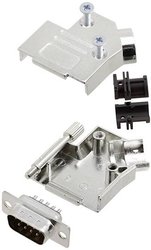 Zestaw listew męskich D-Sub TRU COMPONENTS TCD45ZK09DMPK 7708768, rzędy: 2, styki: 9, 45 °, 1 szt.