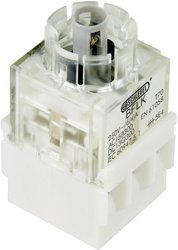 Element stykowy BFL5K z gniazdem lampy 1 NC, 1 NO zatrzask 250 V Schlegel BFL5K 1 szt.