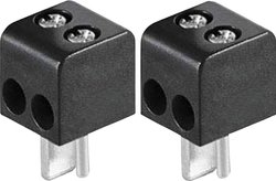 Złącze męskie głośnikowe 0205018 BKL Electronic 0205018 złącze męskie proste Ilość styków: 2  czarny 2 szt.