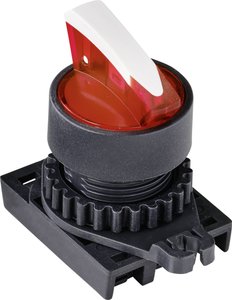 Przełącznik ścienny TRU COMPONENTS S2SRN-L5KR  czerwony 2 x 45 °  1 szt.