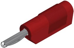 Wtyczka bananowa SKS Hirschmann VSB 20 4 mm czerw.