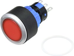 Przycisk TRU COMPONENTS TC-9219072, 22 mm, 250 V/AC, 3 A, 1 szt.