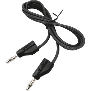 VOLTCRAFT MSB-100-1-SW Przewód pomiarowy złącze męskie 4 mm złącze męskie 4 mm 1.00 m czarny 1 szt.
