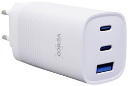 Verico Mojo 65W GaN 3 Ładowarka USB 65 W gniazdo Maksymalne natężenie wyjściowe 3250 mA Ilość wyjść: 3 x USB, USB-C