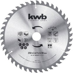 Tarcza pilarska do płyt wiórowych Ø 250 x 30 mm Tarcza tnąca kwb  250 x 30 mm 1 szt.
